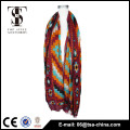 Acrylic nylon wool eco-friendly printed blending scarf